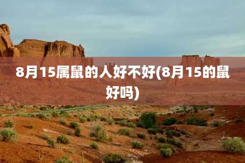 8月15属鼠的人好不好(8月15的鼠好吗)