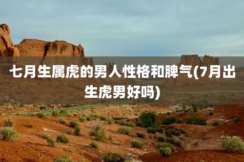 七月生属虎的男人性格和脾气(7月出生虎男好吗)