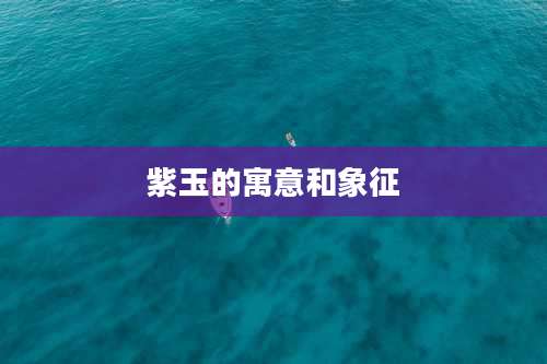 紫玉的寓意和象征