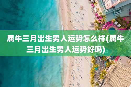 属牛三月出生男人运势怎么样(属牛三月出生男人运势好吗)