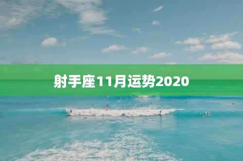 射手座11月运势2020