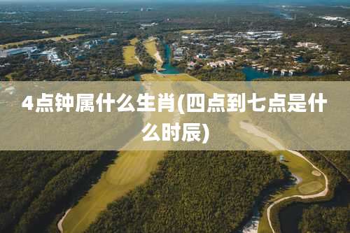 4点钟属什么生肖(四点到七点是什么时辰)