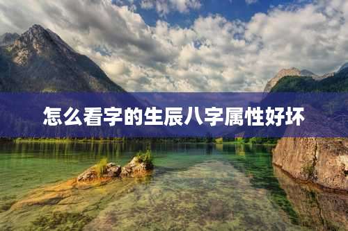 怎么看字的生辰八字属性好坏