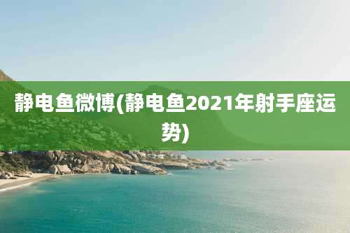 静电鱼微博(静电鱼2021年射手座运势)