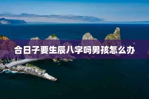 合日子要生辰八字吗男孩怎么办