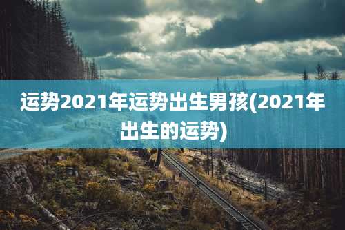 运势2021年运势出生男孩(2021年出生的运势)