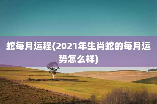 蛇每月运程(2021年生肖蛇的每月运势怎么样)