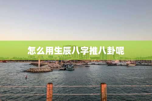 怎么用生辰八字推八卦呢
