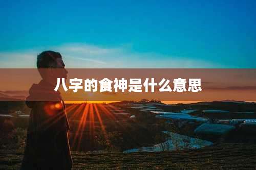 八字的食神是什么意思