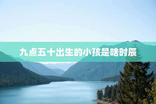 九点五十出生的小孩是啥时辰