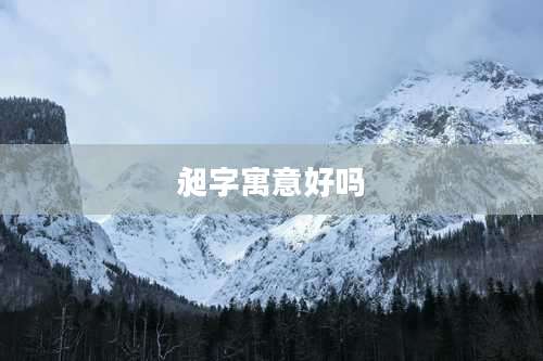 昶字寓意好吗