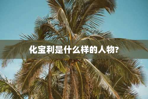 化宝利是什么样的人物?