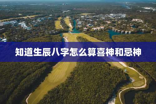 知道生辰八字怎么算喜神和忌神