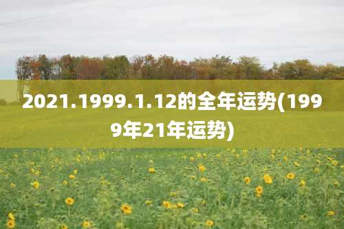 2021.1999.1.12的全年运势(1999年21年运势)