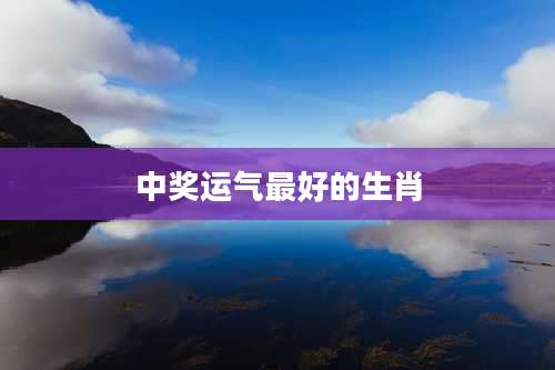 中奖运气最好的生肖