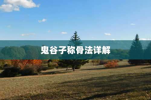 鬼谷子称骨法详解