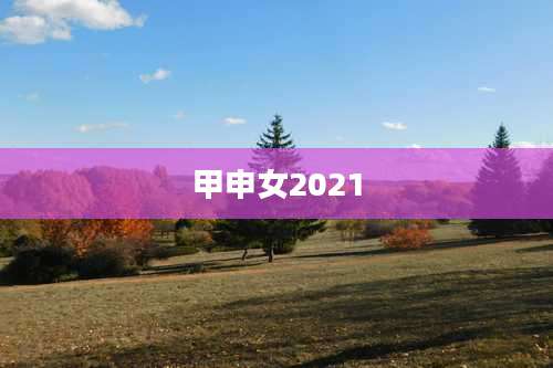 甲申女2021