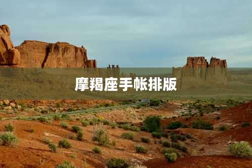 摩羯座手帐排版