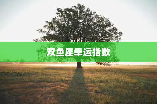 双鱼座幸运指数