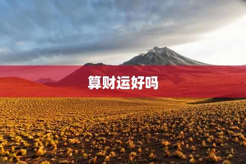 算财运好吗