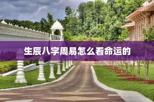 生辰八字周易怎么看命运的
