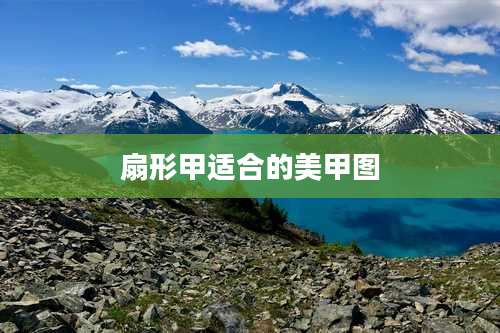 扇形甲适合的美甲图