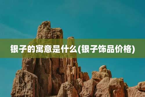 银子的寓意是什么(银子饰品价格)