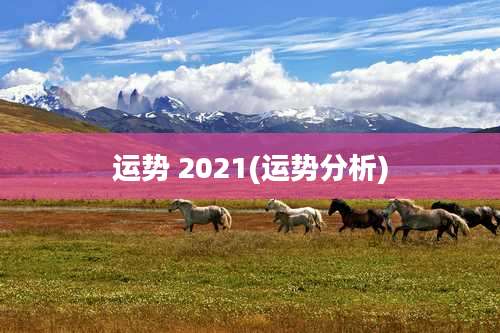 运势 2021(运势分析)