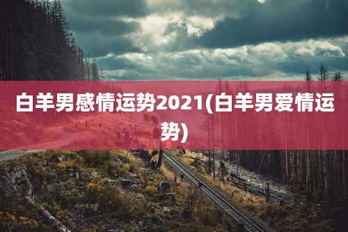 白羊男感情运势2021(白羊男爱情运势)
