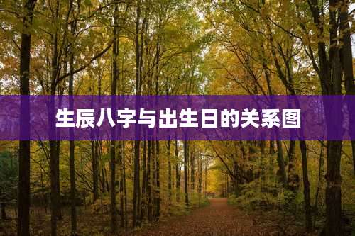 生辰八字与出生日的关系图