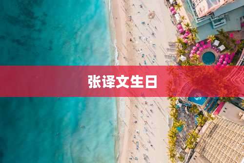 张译文生日