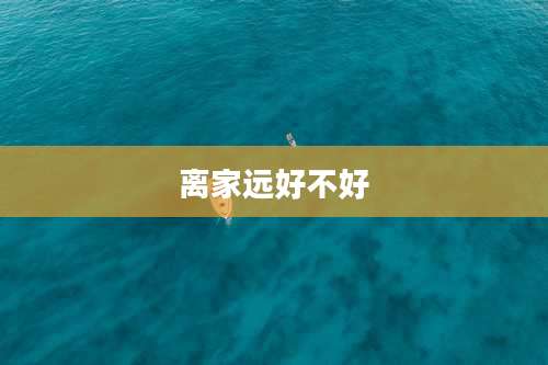 离家远好不好