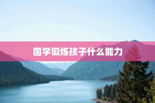 国学锻炼孩子什么能力