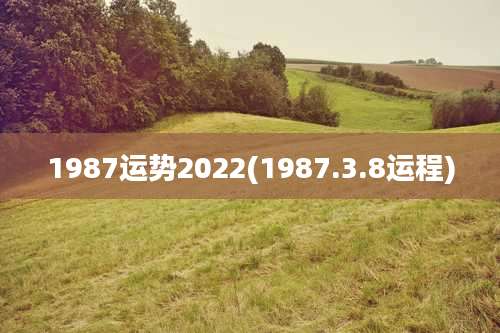1987运势2022(1987.3.8运程)