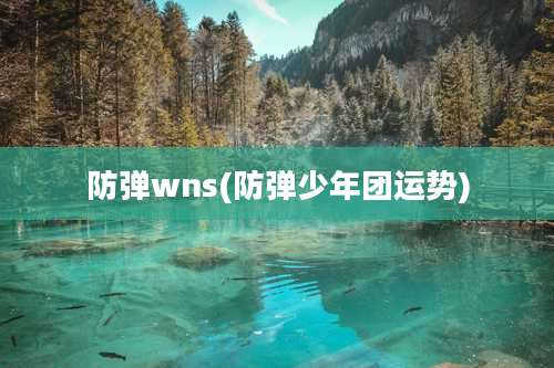 防弹wns(防弹少年团运势)