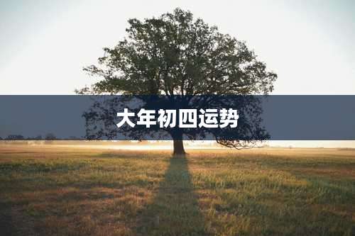 大年初四运势