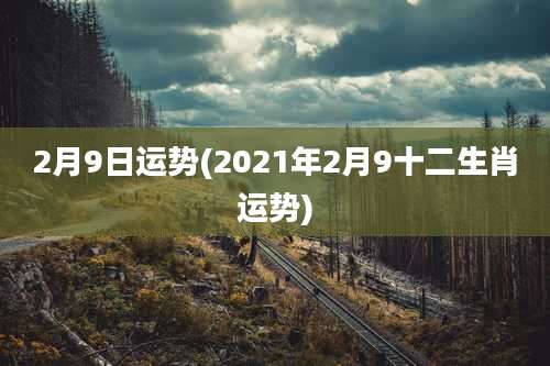 2月9日运势(2021年2月9十二生肖运势)