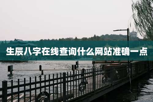 生辰八字在线查询什么网站准确一点