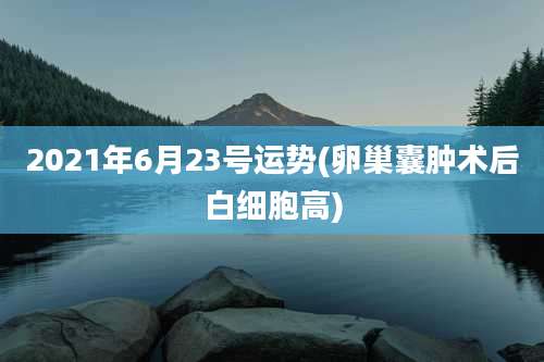 2021年6月23号运势(卵巢囊肿术后白细胞高)