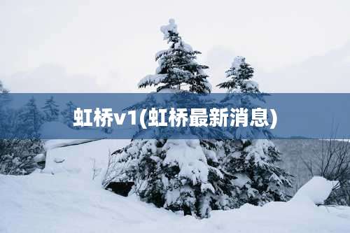 虹桥v1(虹桥最新消息)
