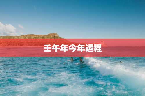 壬午年今年运程