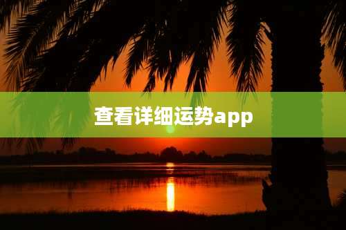 查看详细运势app