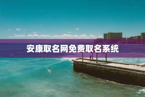 安康取名网免费取名系统