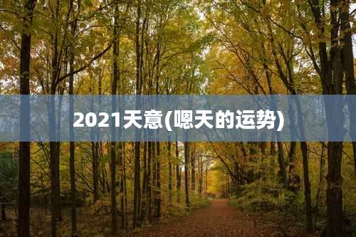 2021天意(嗯天的运势)