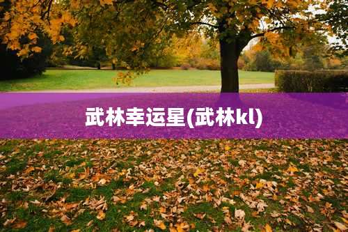 武林幸运星(武林kl)