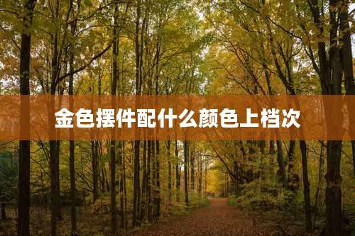 金色摆件配什么颜色上档次