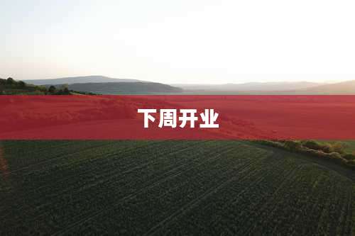 下周开业