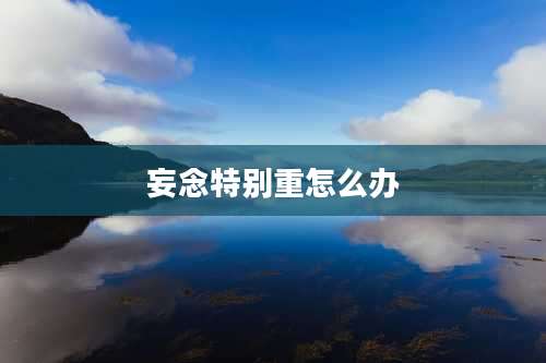 妄念特别重怎么办