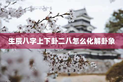 生辰八字上下卦二八怎么化解卦象