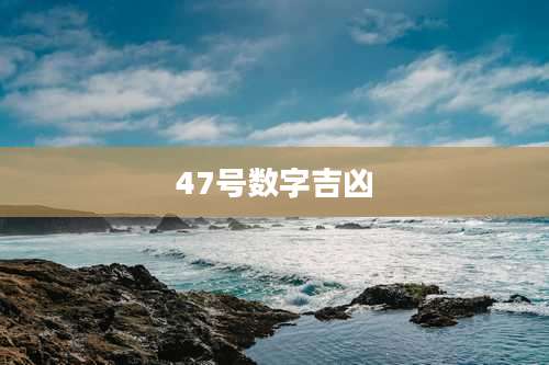 47号数字吉凶